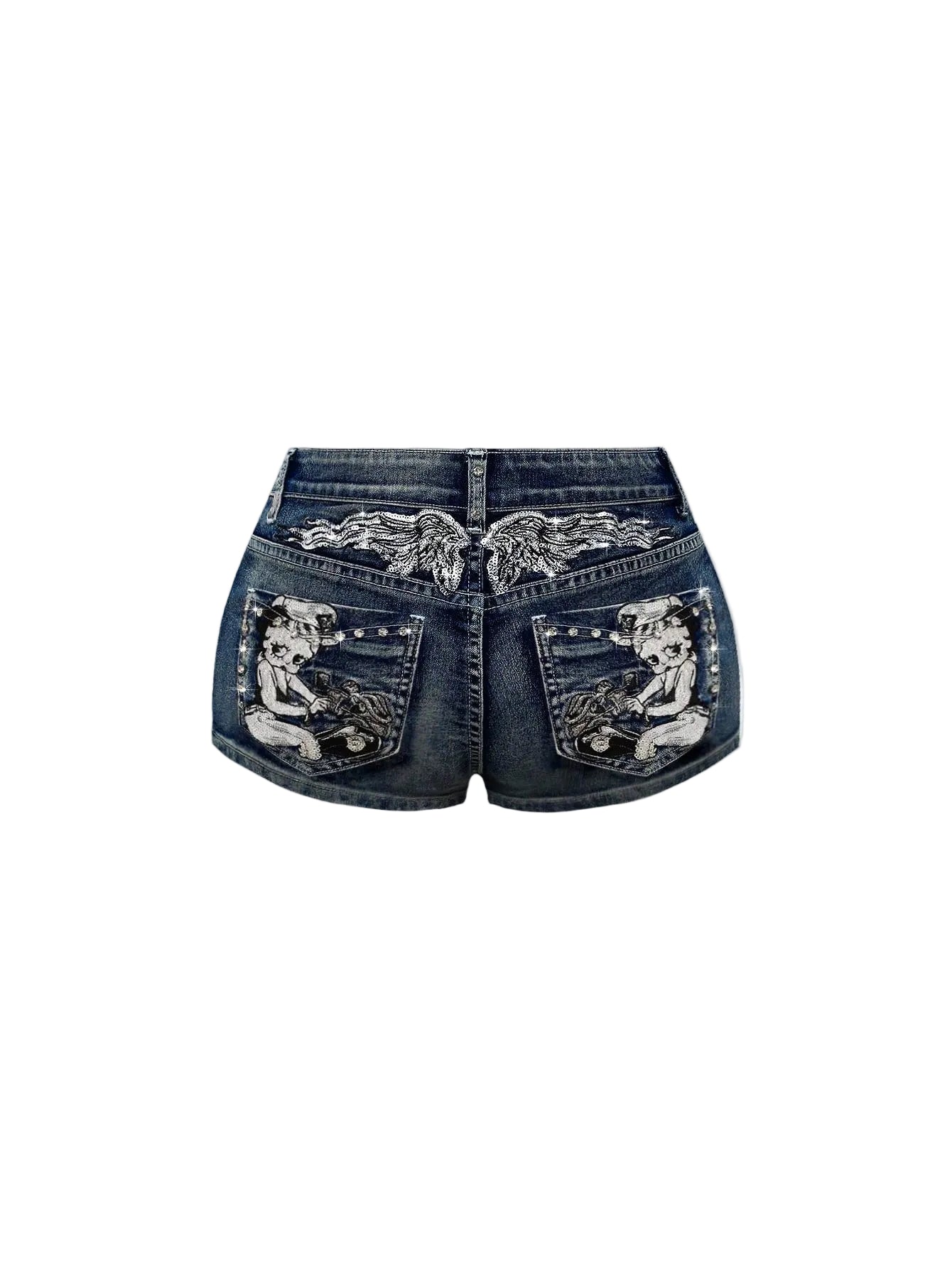 betty boop low rise shorts
